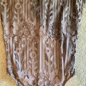 purple dress with floral print